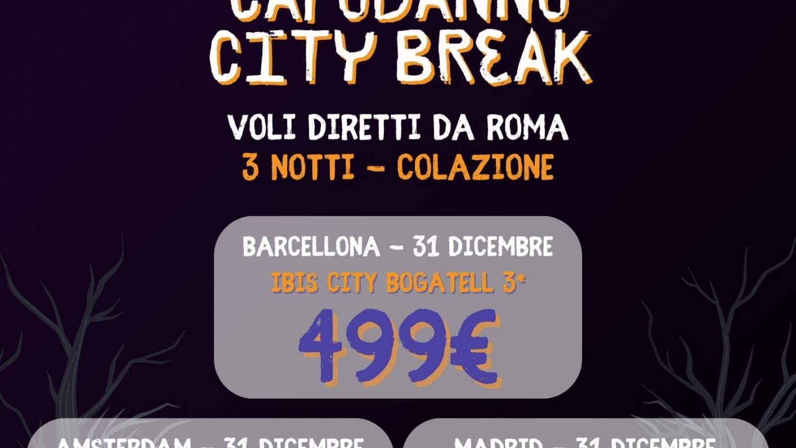 2025 city break capodanno da roma 2 bam halloween IN31