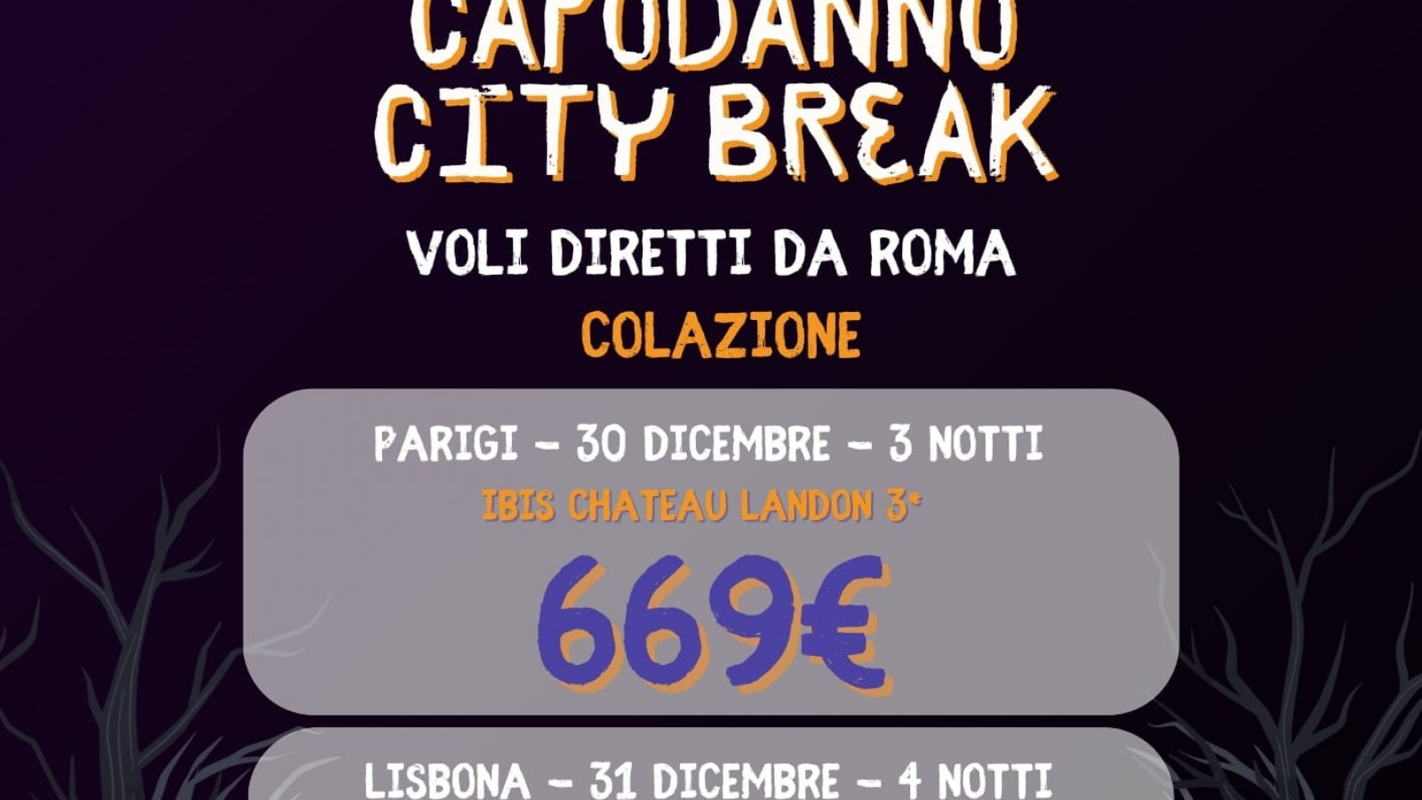 2025 city break capodanno da roma halloween IN31