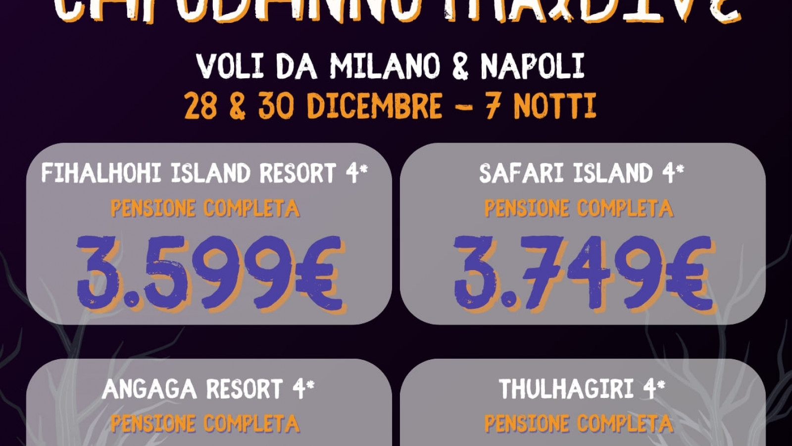 2025 maldive capodanno halloween IN31