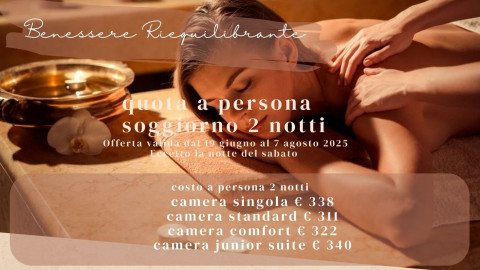 2025 hotel 2 mari benessere riequilibrante 2 notti IN31