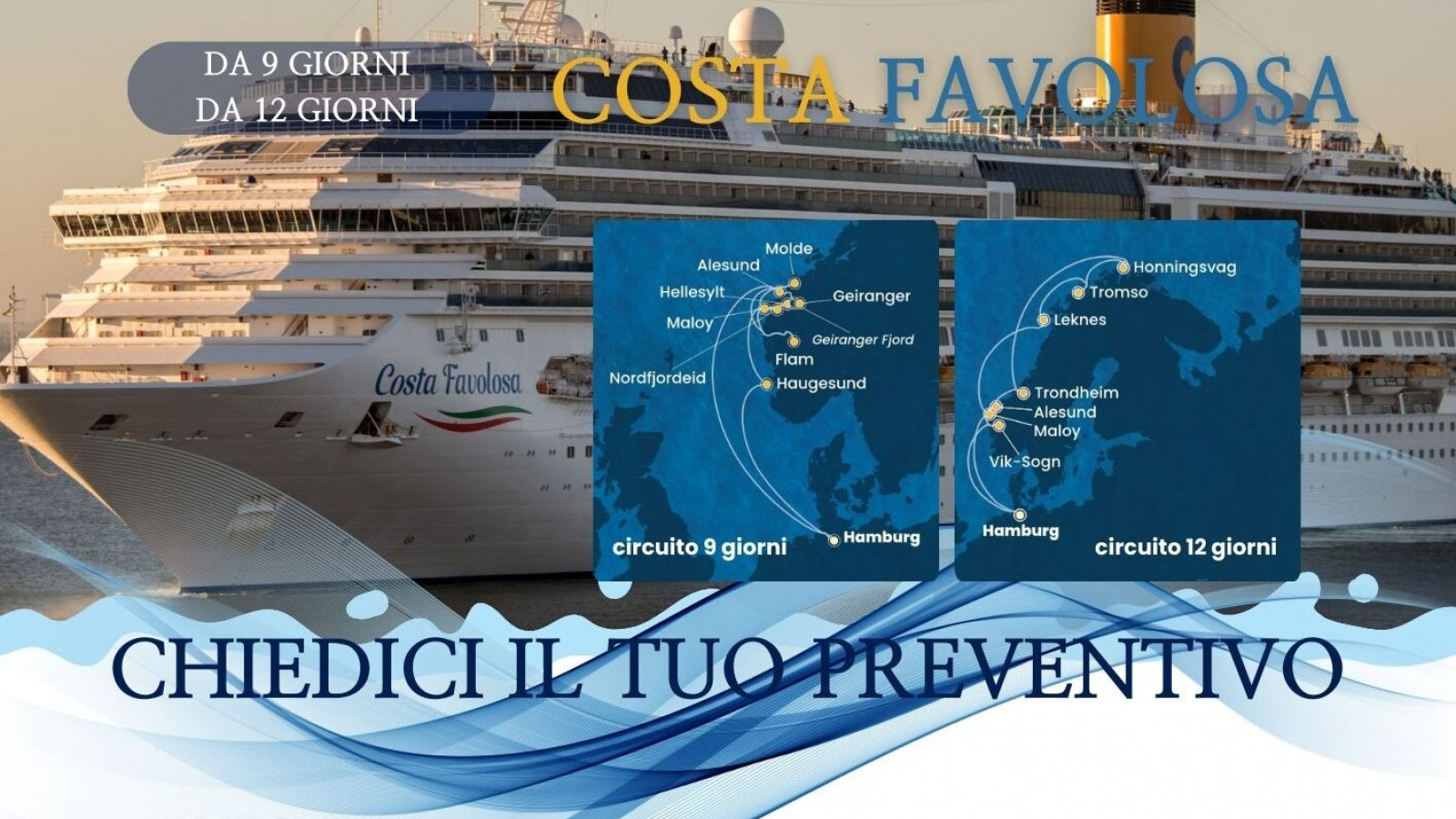 2026 costa favolosa mare del nord IN31